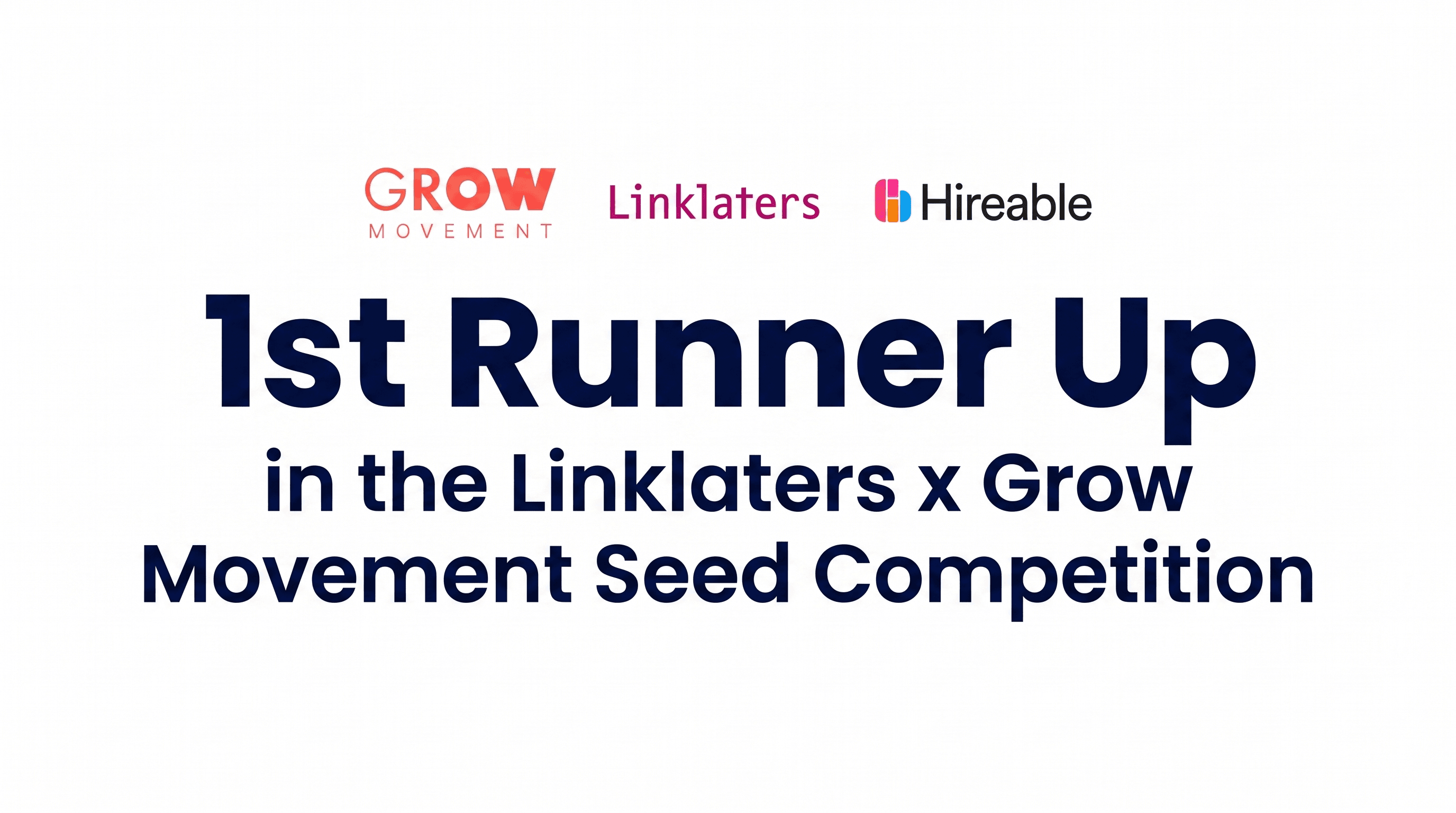 1st Runner Up in the Linklaters × Grow Movement Seed Competition