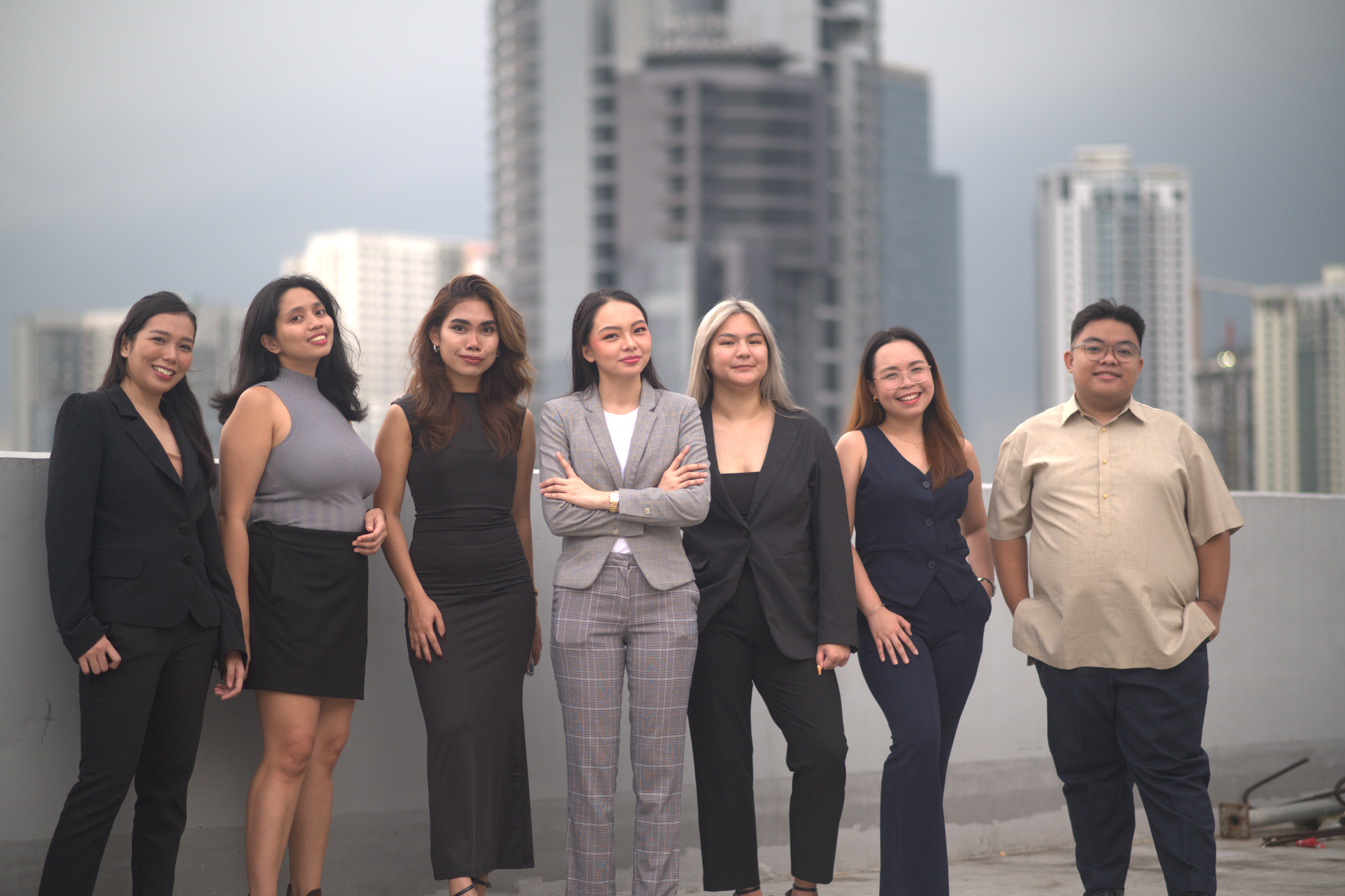 Carisle Media team portrait on a rooftop