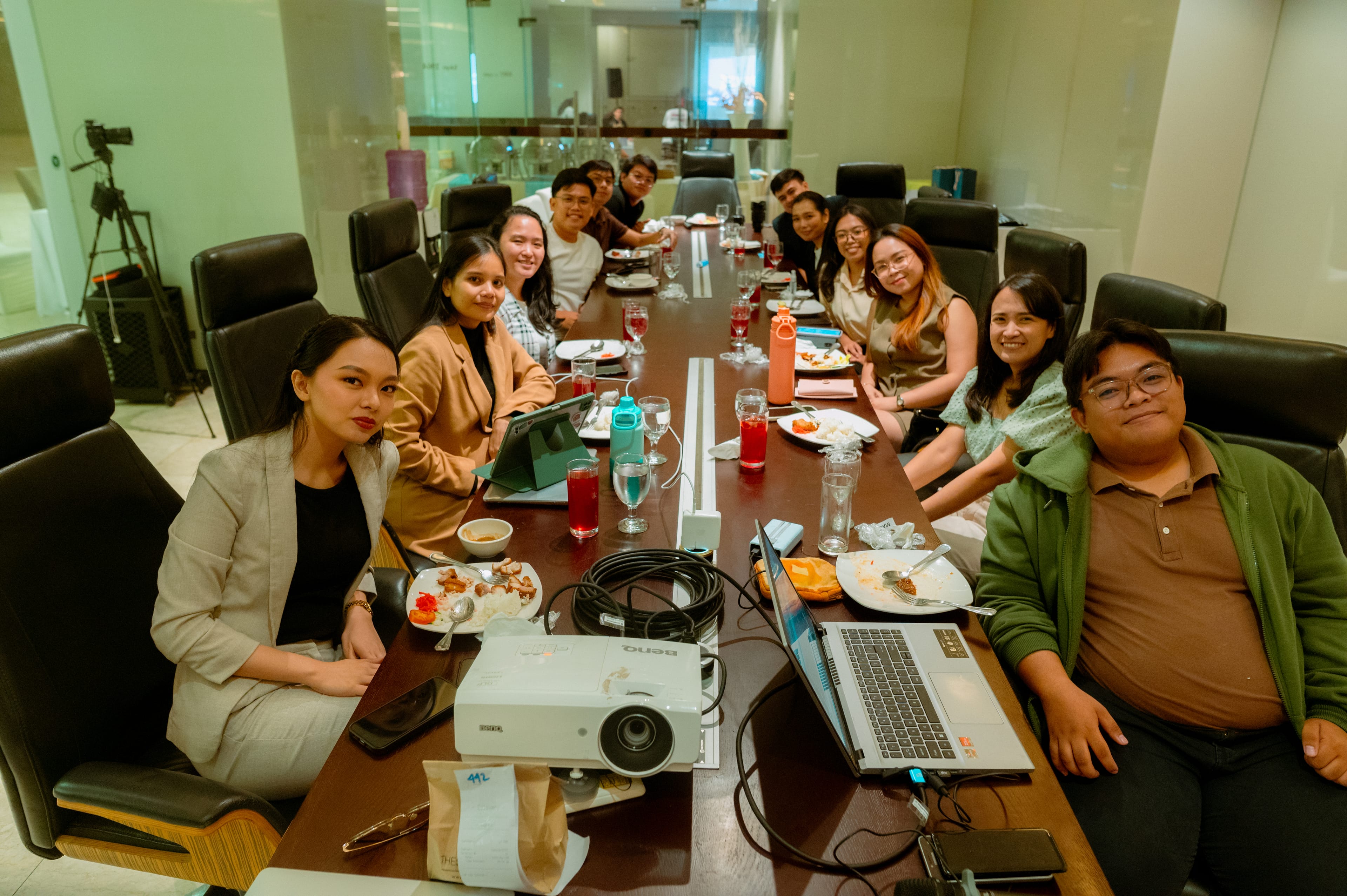 Carisle Media team gathered around a conference table