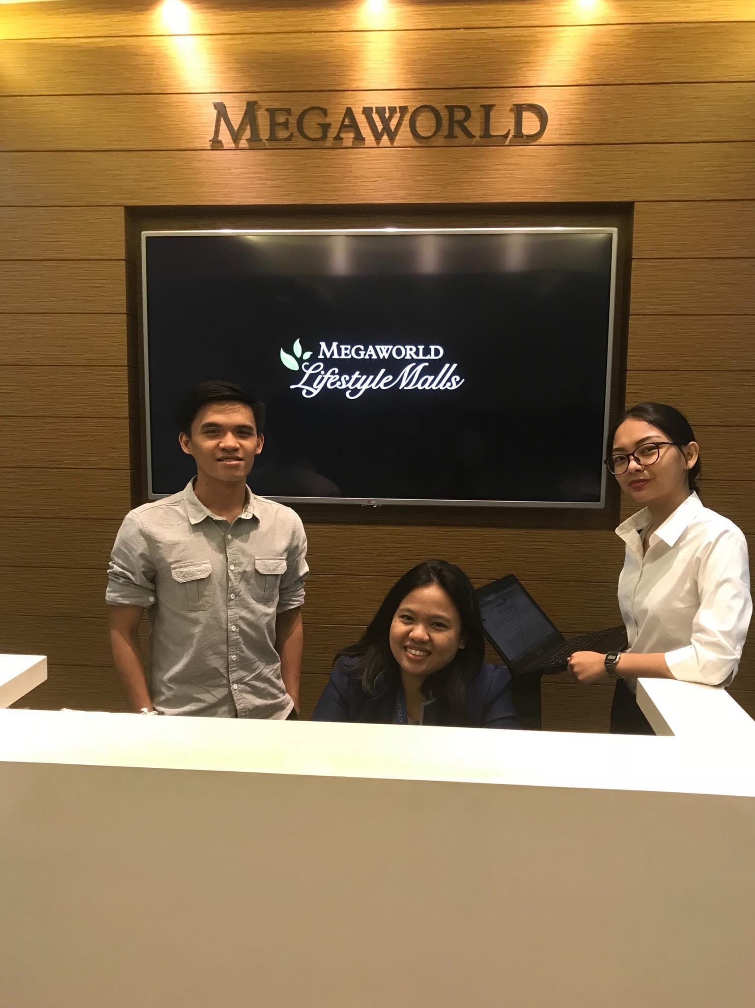 At the Megaworld Lifestyle Malls marketing office during the internship